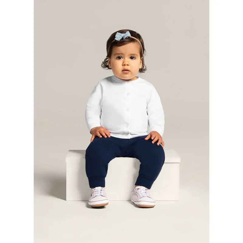Calça jogger básica bebê unissex de moletom Brandili Baby - M