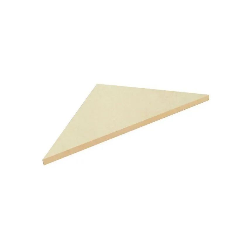 Prateleira De Canto 42x30 Cm Em Mdf Cor:natural