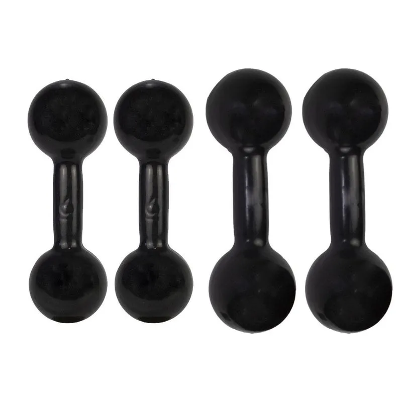 Kit Par Halter Bola 6kg E 8kg Emborrachados Treino Academia