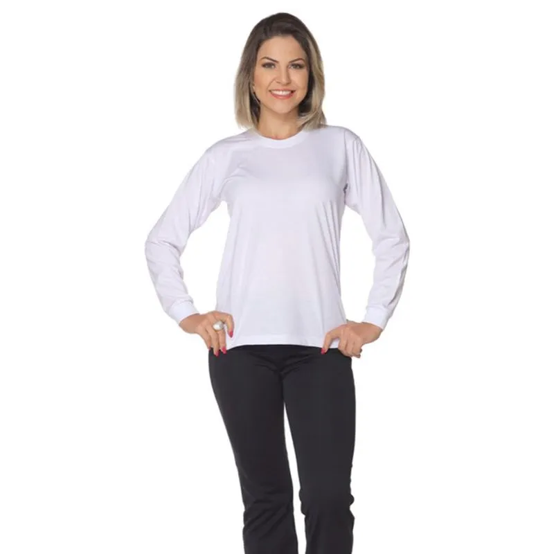 Camiseta Manga Longa Branca