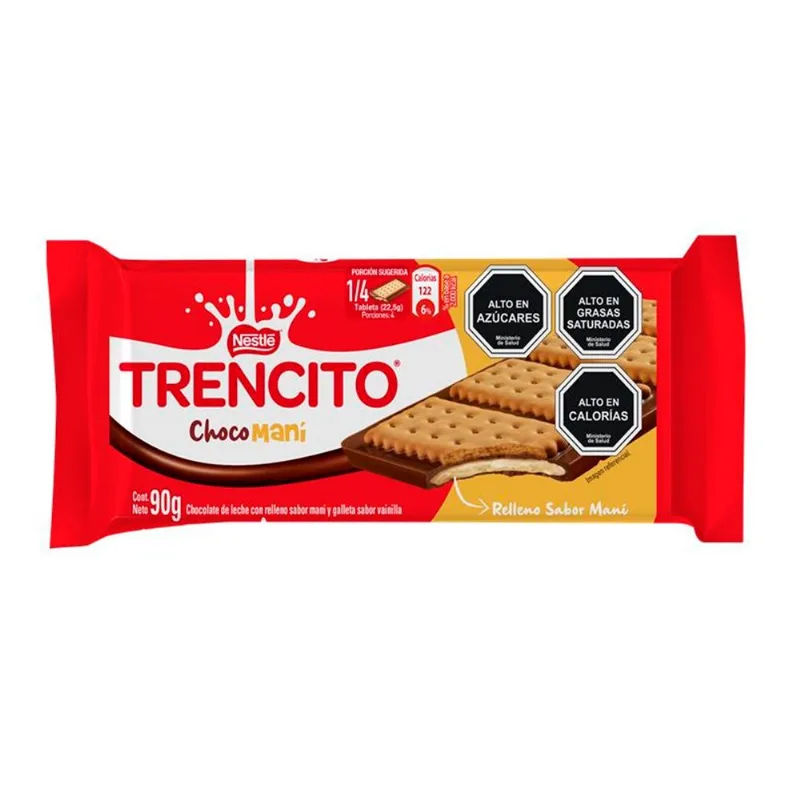 Chocolate Nestlé Trencito Maní 90 g