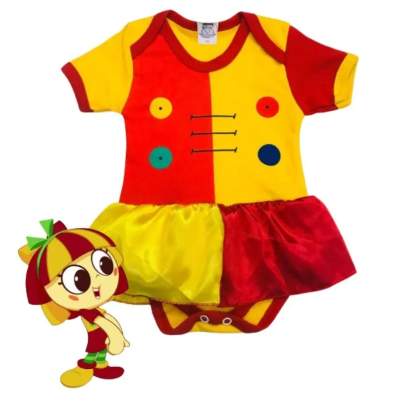Body Bebê Personagem Emília
