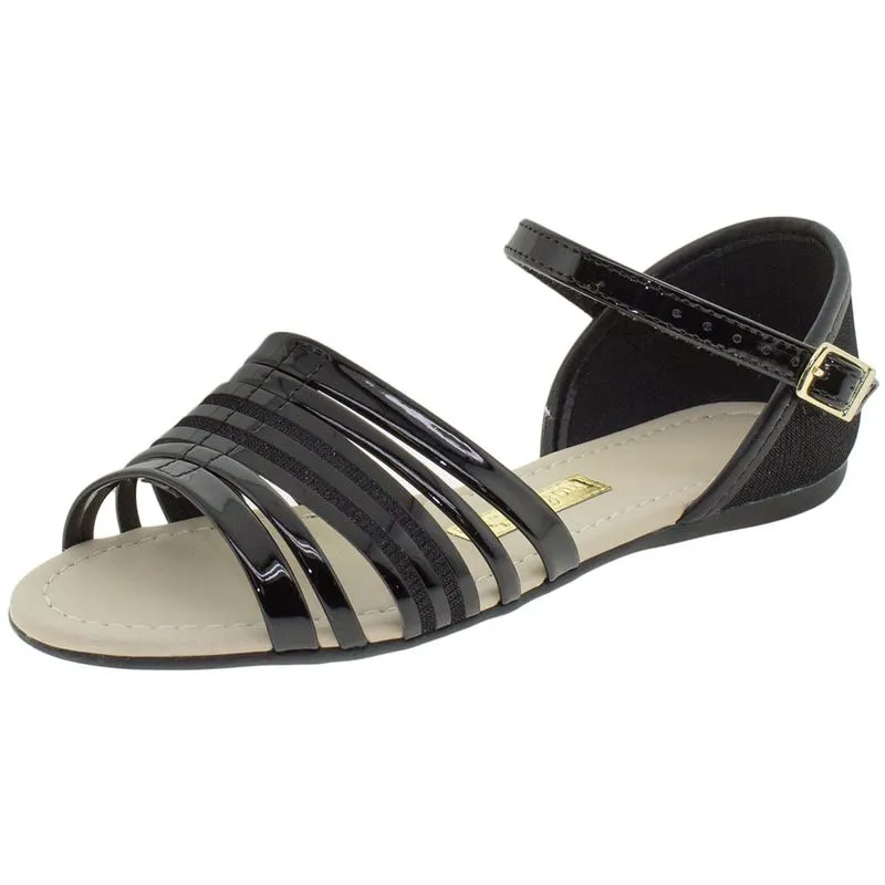 Sandália Infantil Feminina Molekinha - 2086267 PRETO 29