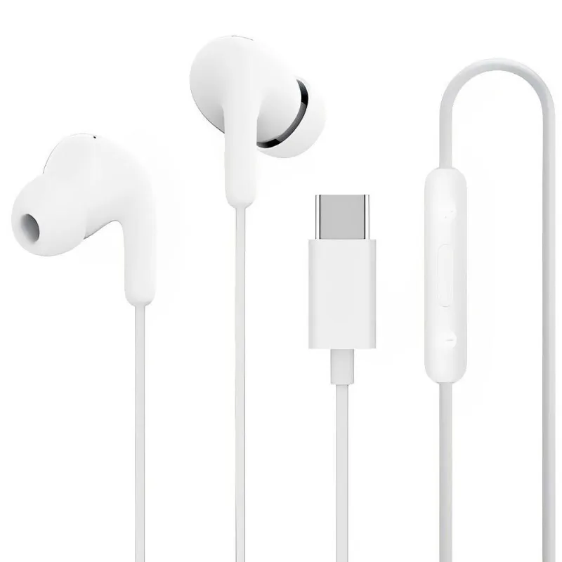 Headset Xiaomi M2413E1 Fone de Ouvido com Fio Original Ideal Uso Profissional Branco