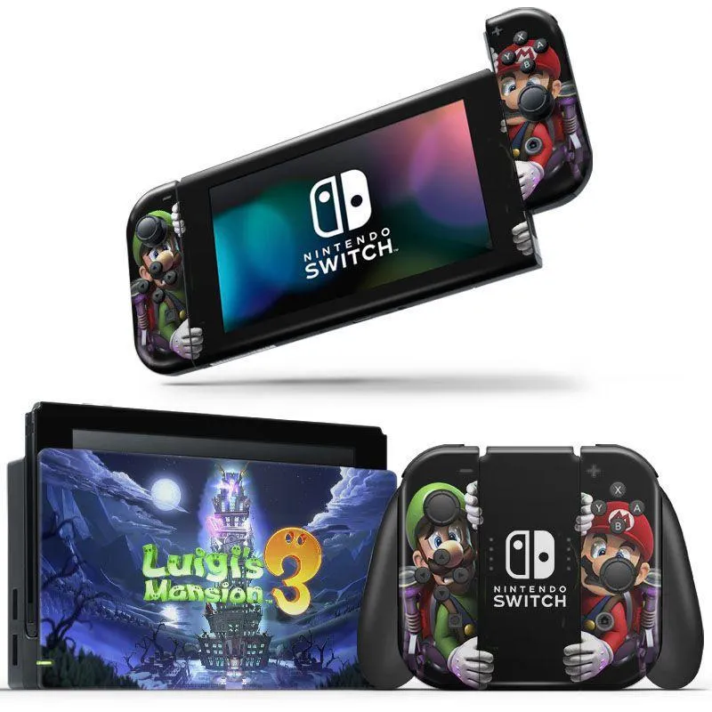 Skin Adesivo Protetor Para Nintendo Switch Luigi Mansion B2