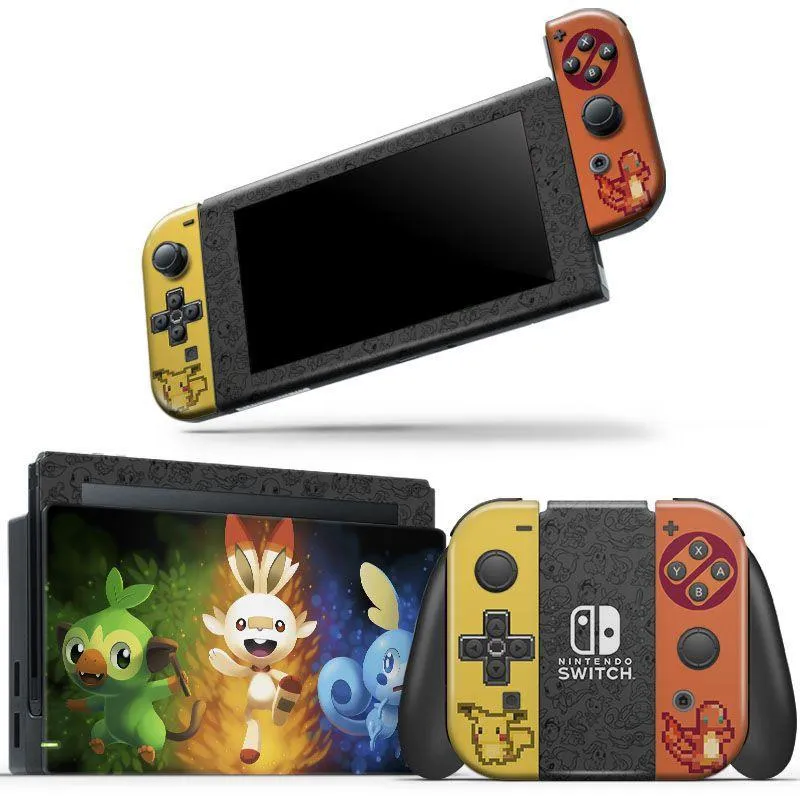 Skin Adesivo Protetor Para Nintendo Switch Pokémon Sword Shield B5
