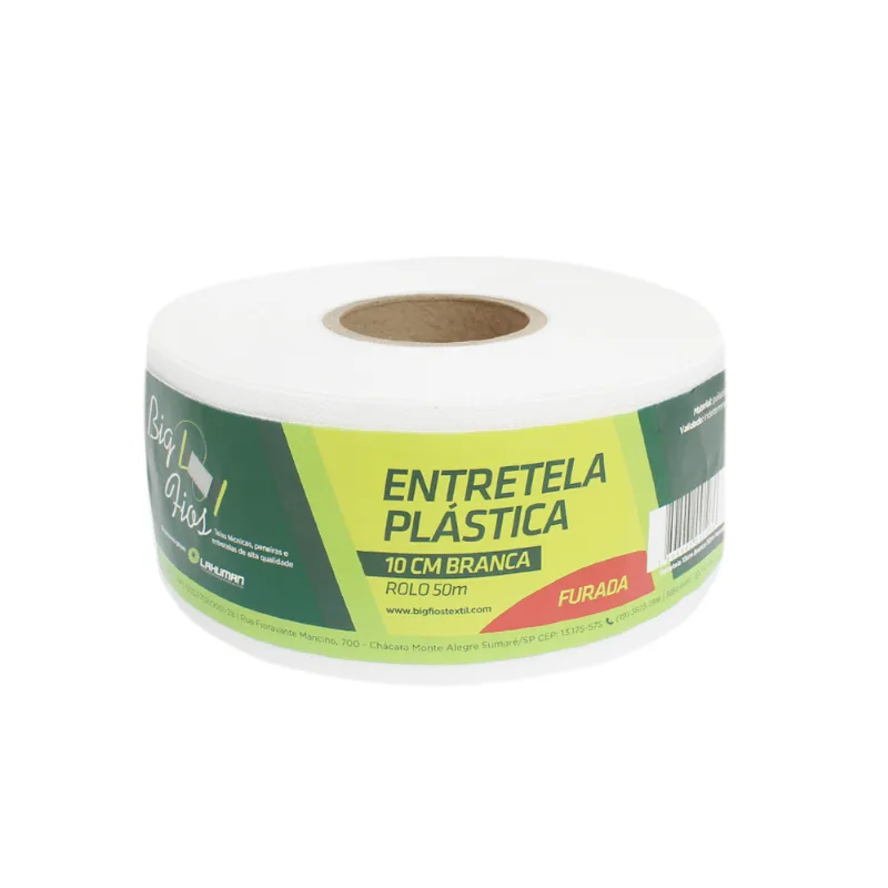 ENTRETELA P/CORTINA COM FURO 10CM BRANCO ÚNICA