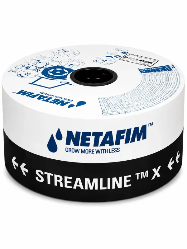 Fita Gotejadora Netafim Streamline X 16060 - 1,6 L/h - Espaçamento 0,20m - Bobina 1000m
