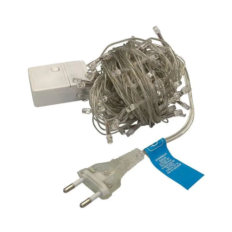 Varal Pisca Pisca 100 Leds 9m 8 Funções Branco
