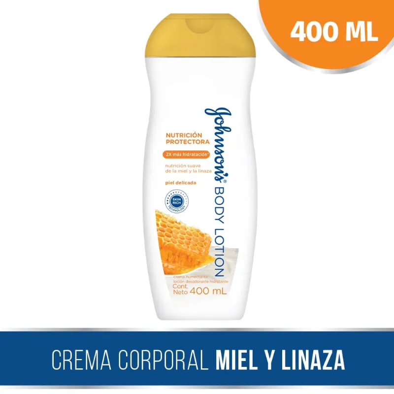 Loción Corporal Hidratante Johnson's® Body Lotion® Nutrición Renovadora X 200 Ml