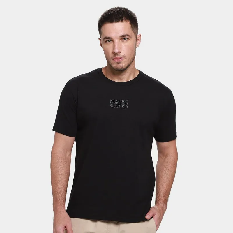 Camiseta Nicoboco Básica Glad Masculina - Masculino - Preto