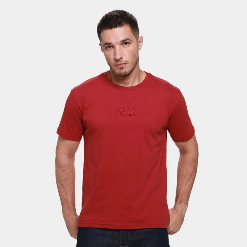 Camiseta Nicoboco Básica Glad Masculina - Masculino - Vinho