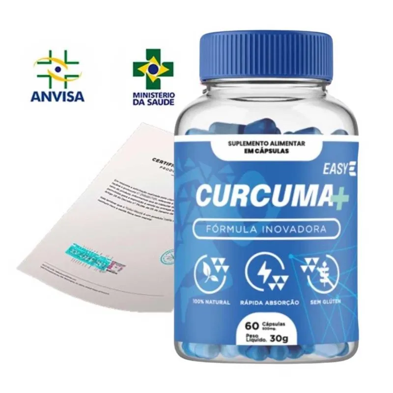 Curcuma Plus Easy 60caps Para Artrite Artrose E Reumatoide