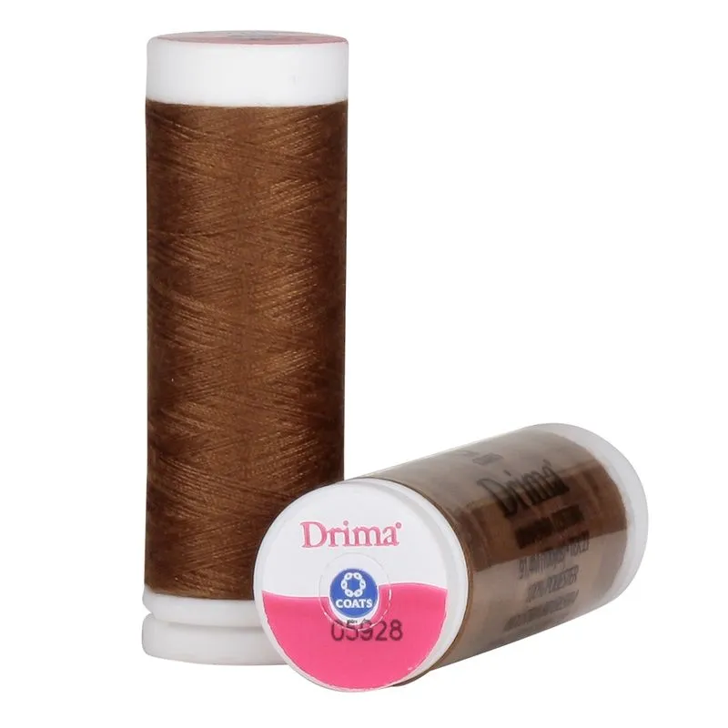 Linha de Costura Drima N126 10 Retros com 91,4 Metros Marrom Claro 5928 UN