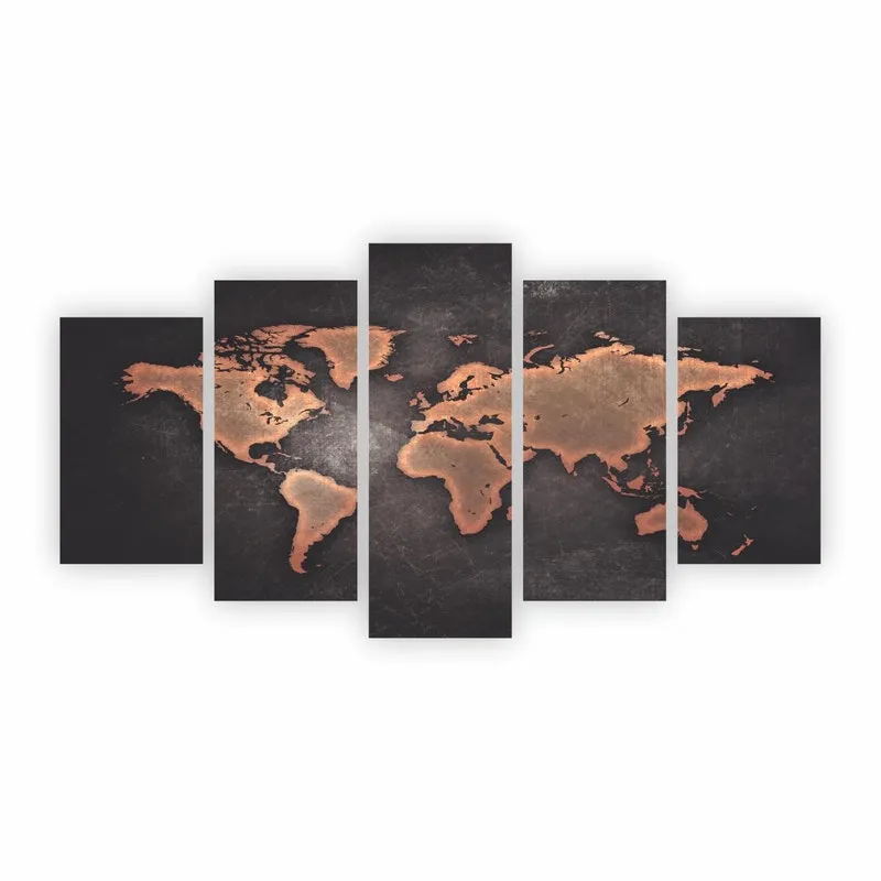 Quadros Mapa - Mapa Mundi- Mundo Decorativo Em Mdf