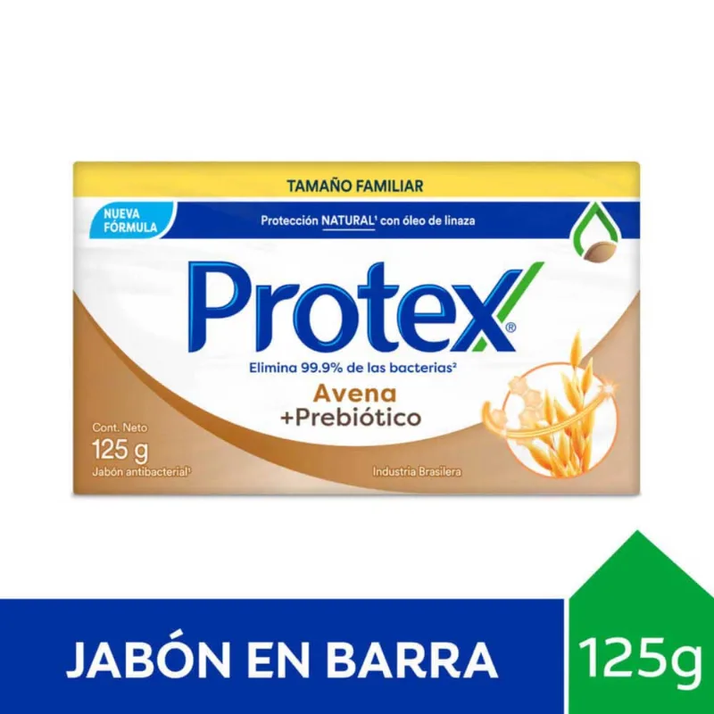 Jabón de Tocador Antibacterial Avena 125 Grs Protex
