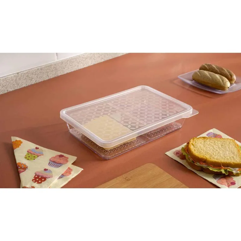 Organizador Porta Frios Duplo Uz Transparente