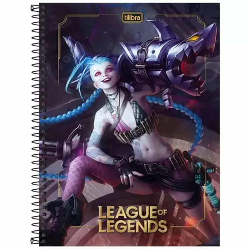 Caderno Univ. 20 Matérias 320Fls League Of Legends - Tilibra