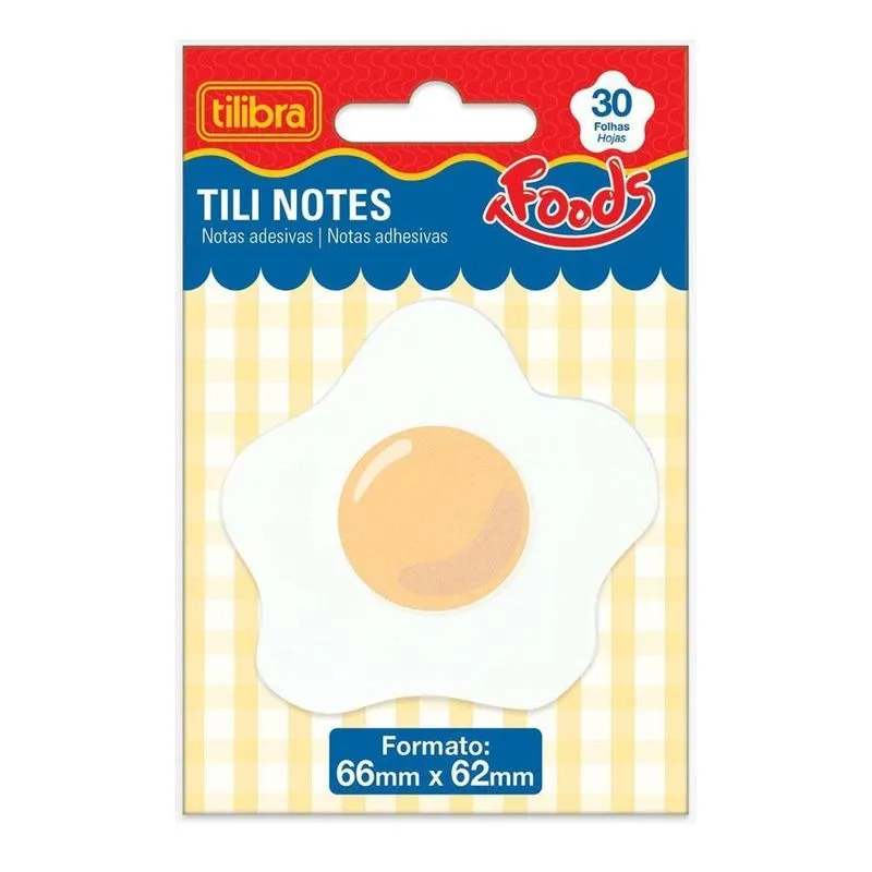 Notas Adesivas 66x62mm Tili Notes Ovo 30 Folhas Tilibra