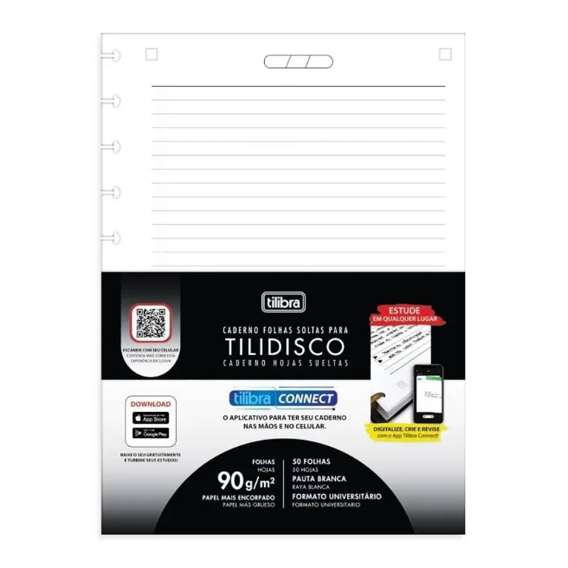 Refil Caderno De Disco Tilibra Tilidisco 50fls