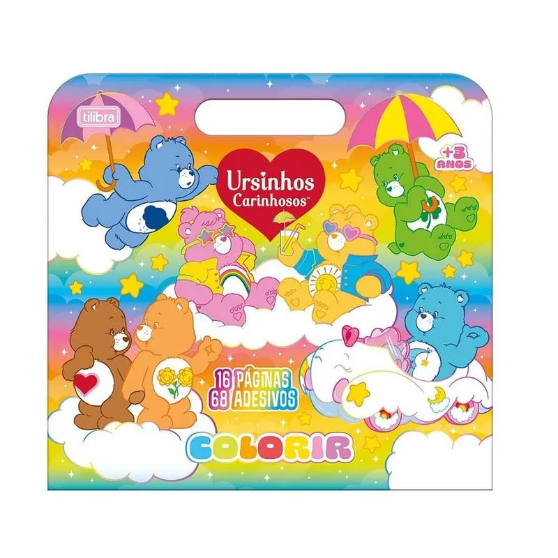 Álbum Para Colorir Maleta Ursinhos Carinhosos 8f Tilibra