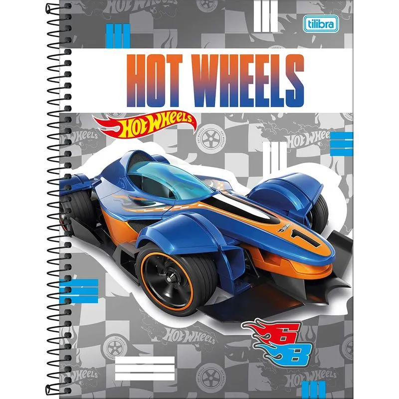 Caderno Universitário 1 Matéria Hot Wheels Fit 80 Folhas Tilibra Capa Dura Caderno Universitário 1 Matéria Hot Wheels Fit 80 Folhas Sortido Tilibra