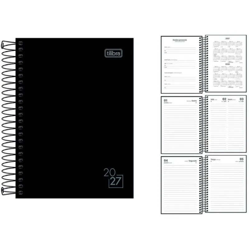 Agenda 2026 Spice Preta CD ESP 160F110X154 PCT.C/04