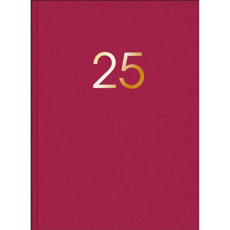 Tilibra - Planner Executivo Costurado 13,4 X 19,2 Cm Lume 2025 - Capa Pink