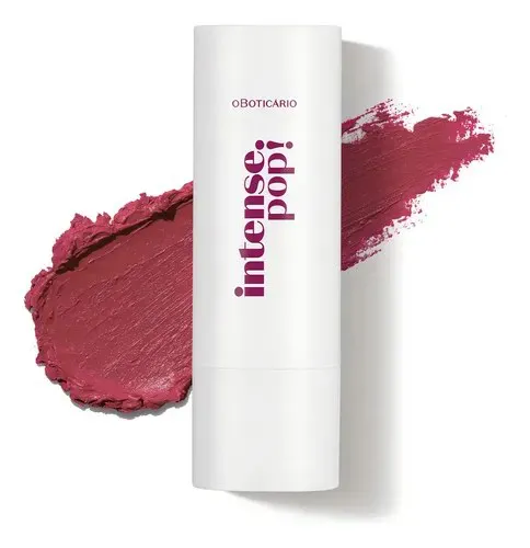 Batom Matte Boticário Intense Pop Vermelho O Boticário 3,6g