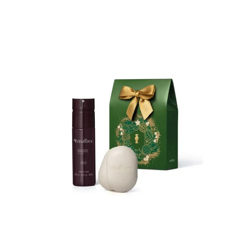 Kit Presente Natal Malbec Cuidados (2 Produtos)