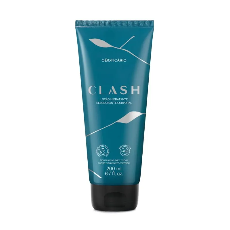 Loção Desodorante Hidratante Corporal Clash 200ml oBoticário - lojaparaisodarepublica