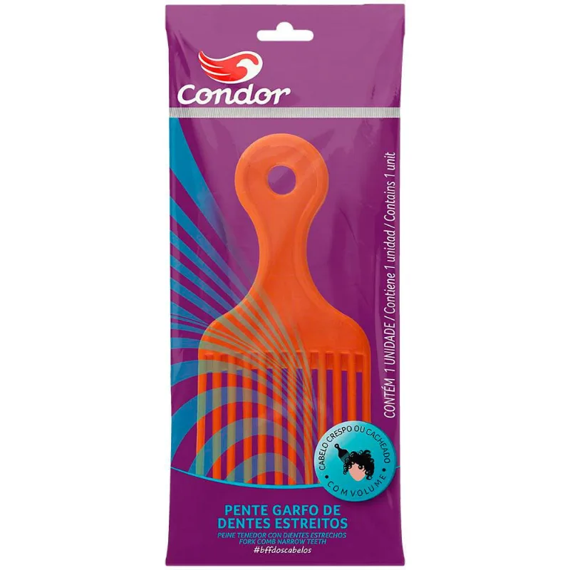Pente Garfo Condor com Dentes Estreitos - 1 Unidade n/a - CONDOR