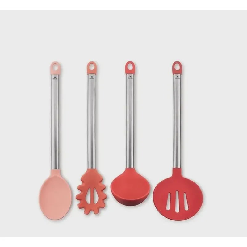 Conjunto de utensílios 4 peças rosa UT117-4RS Hércules