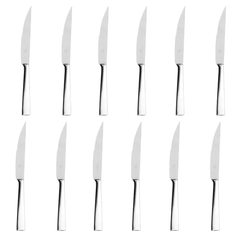Faca para Churrasco em Aço Inox Singapura 12 Peças - Hercules