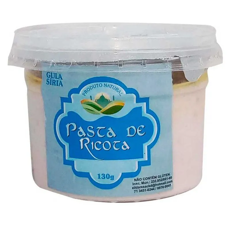 PATE RICOTA COM AZEITONA GULA SIRIA 130G