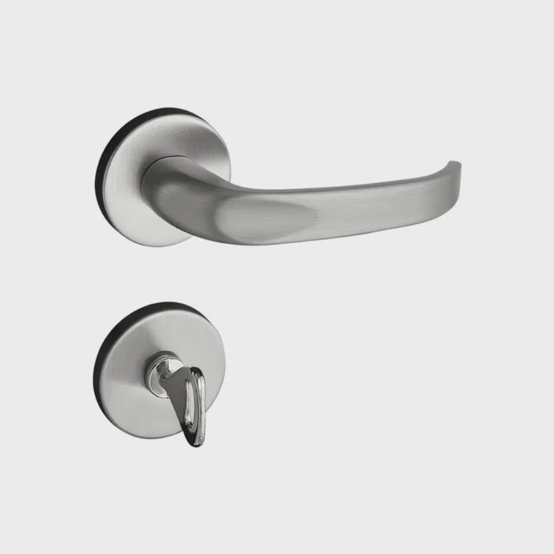 Fechadura 415 Com Roseta Cromo Acetinado Banheiro