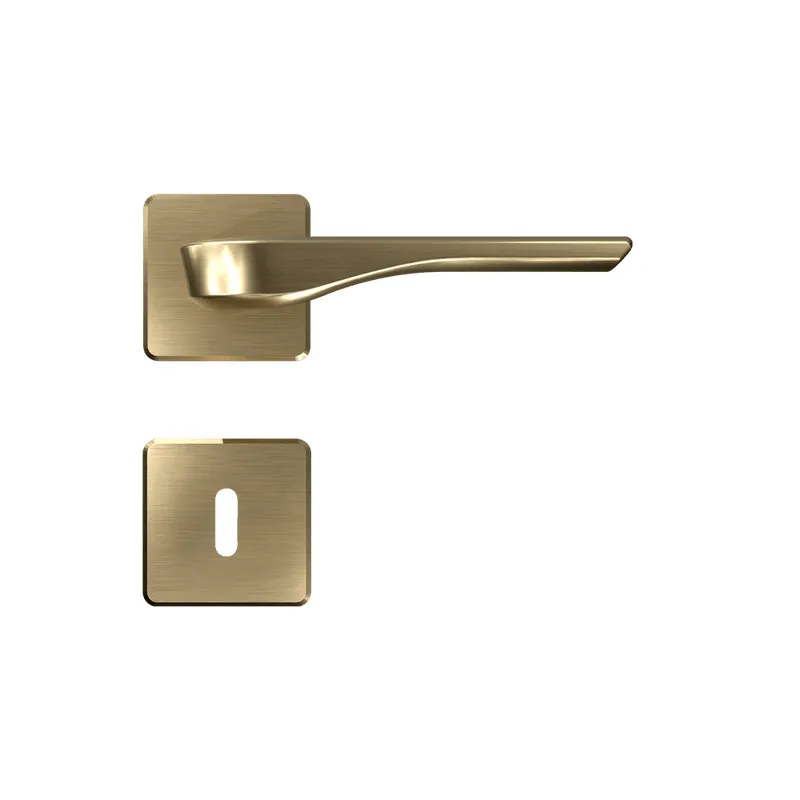 Fechadura Suprema Dourado Escovado Interna