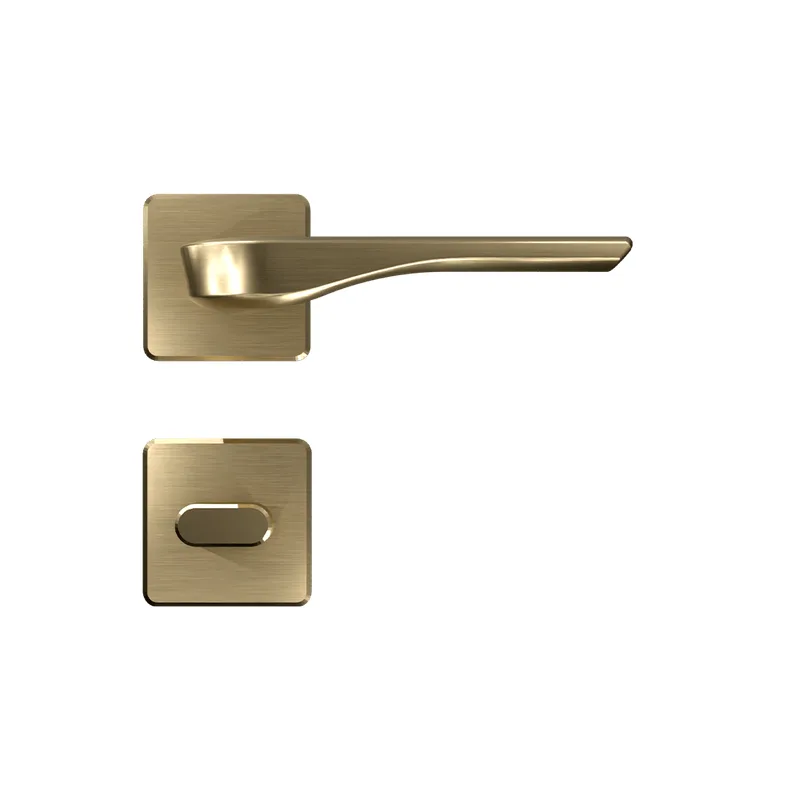 Fechadura Suprema Dourado Escovado Banheiro
