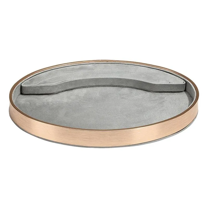 Estojo De Apresentação De Pulseiras De Forma Oval De Luxo Para Bandeja De Joias