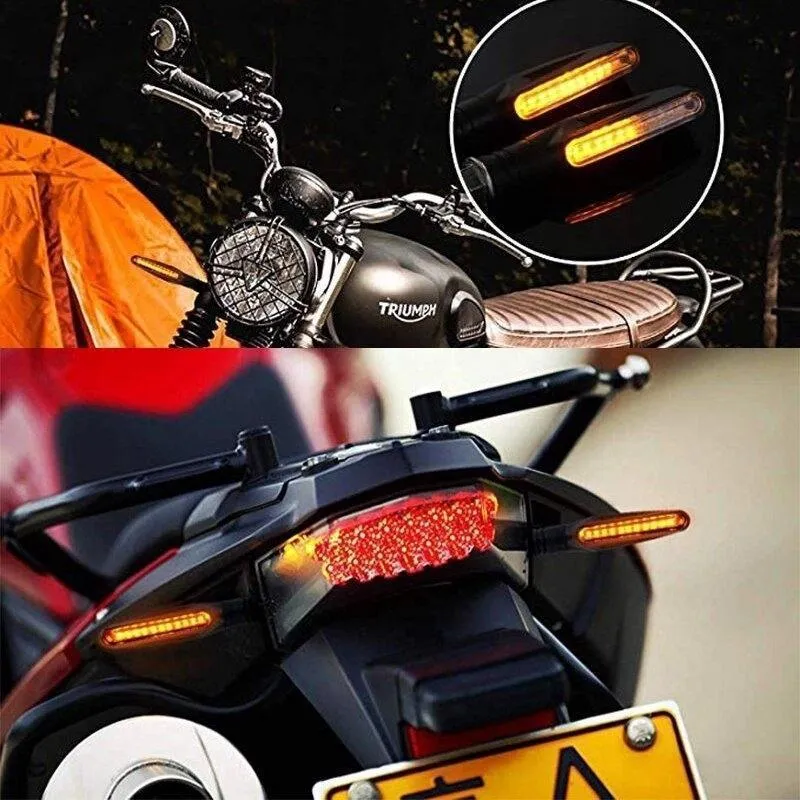 Pisca Seta Moto Universal Led Fumê 10mm - Par