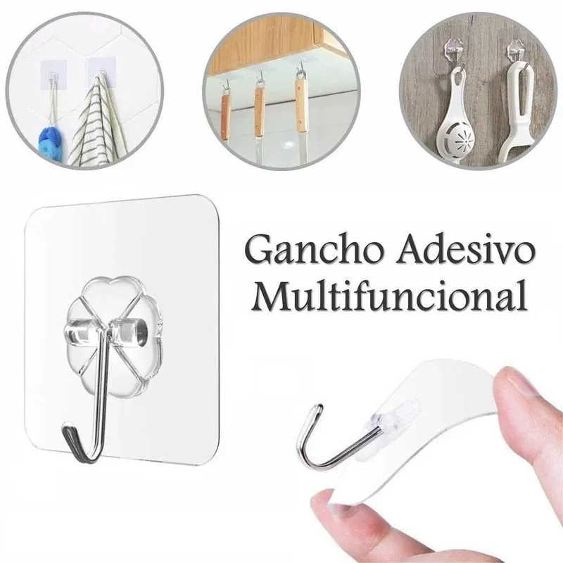 Gancho Adesivo 5 Unidades - Super Aderente