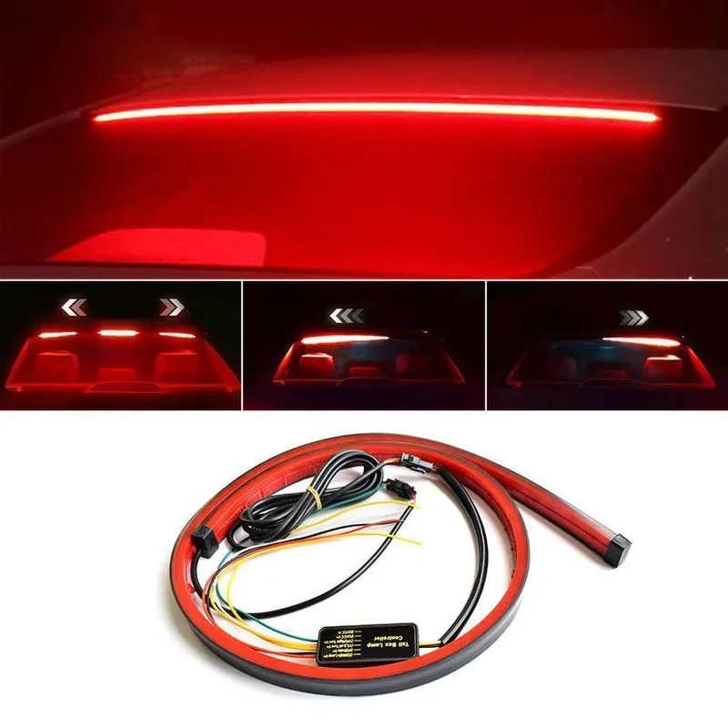 Mangueira Break Light Sequencial Vermelha - Led Freio Carro