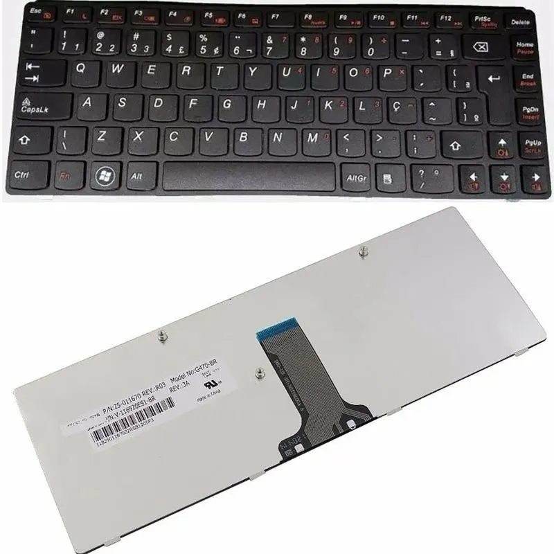 Teclado Para Lenovo G470 G475 V470 B470 25-011647 Br