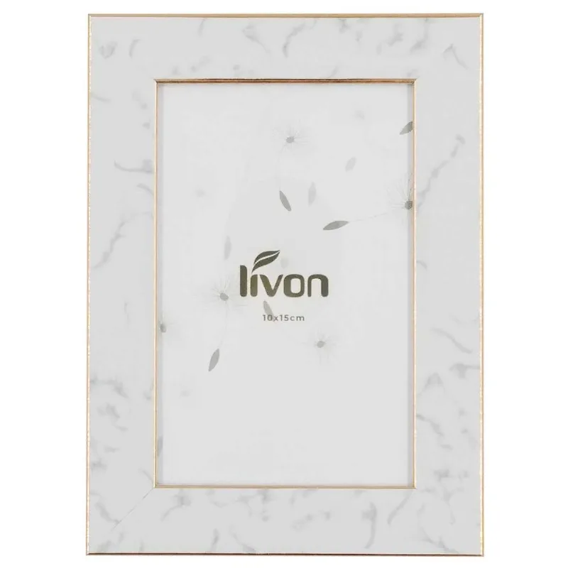 Porta Retrato Decorativo 10x15cm em Plástico Livon-Rose