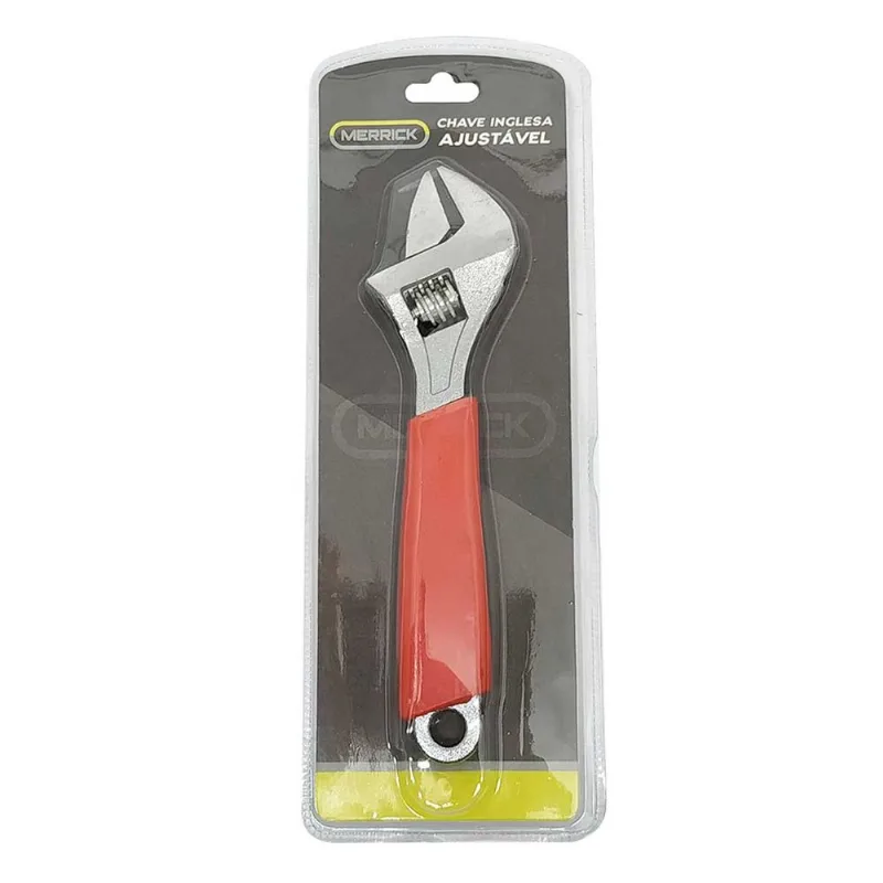 Chave Inglesa Ajustável 19x5cm em Metal Merrick