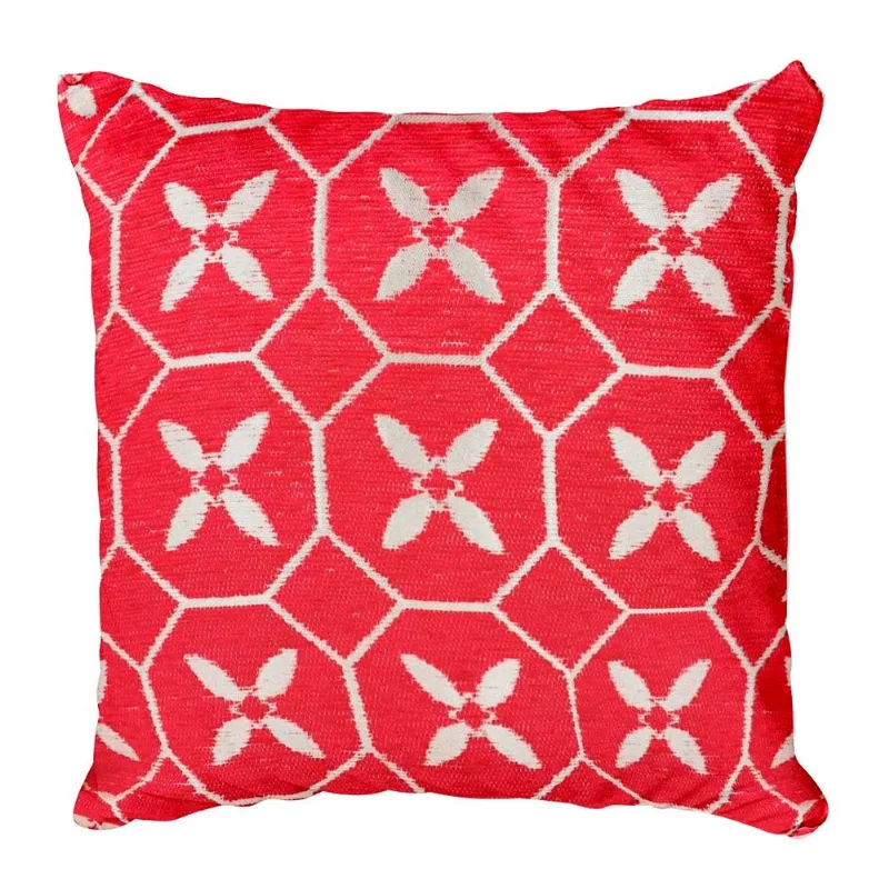 Capa P/ Almofada 43x43cm Em Poliéster Livon-Vermelho