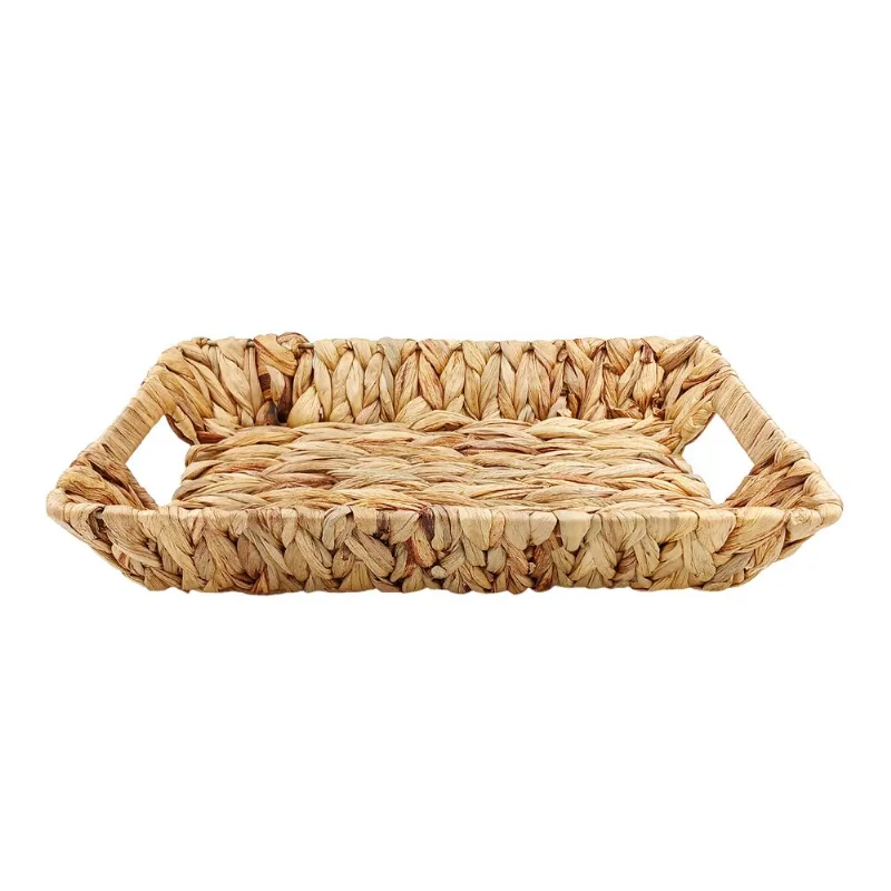 Cesto Tramado Retangular 33x24cm em Fibra Natural Livon