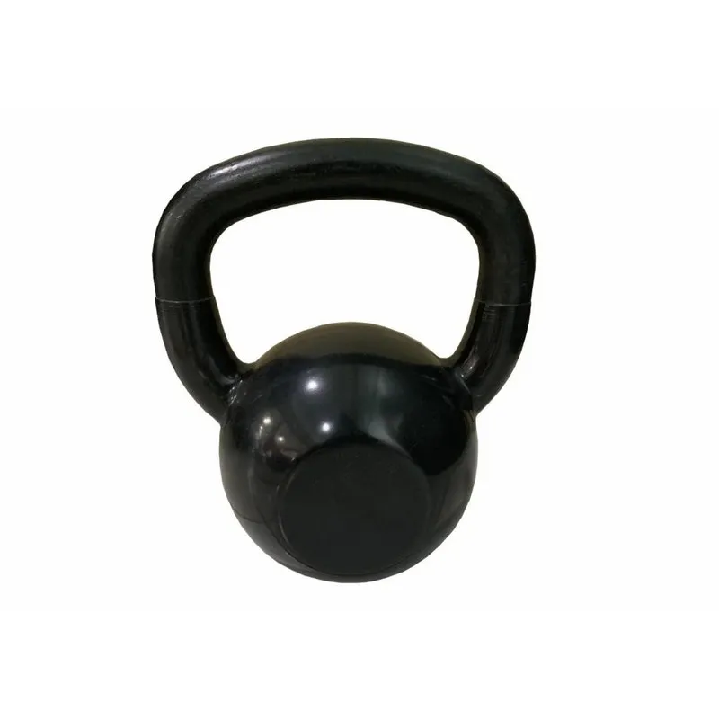 Kettlebell 10Kg Emborrachado - Preto