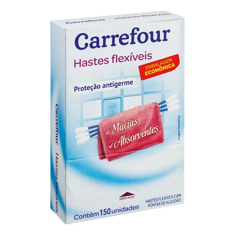 Haste Flexível Carrefour com 150 Unidades