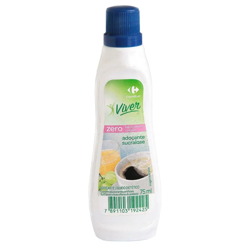 Adoçante Líquido Sucralose Carrefour Viver 75ml